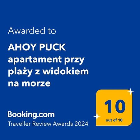 Ahoy Puck Apartament Przy Plazy Z Widokiem Na Morze Bagian luar foto